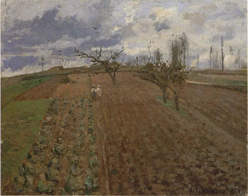 Terras trabalhadas perto de Osny - Camille Pissarro