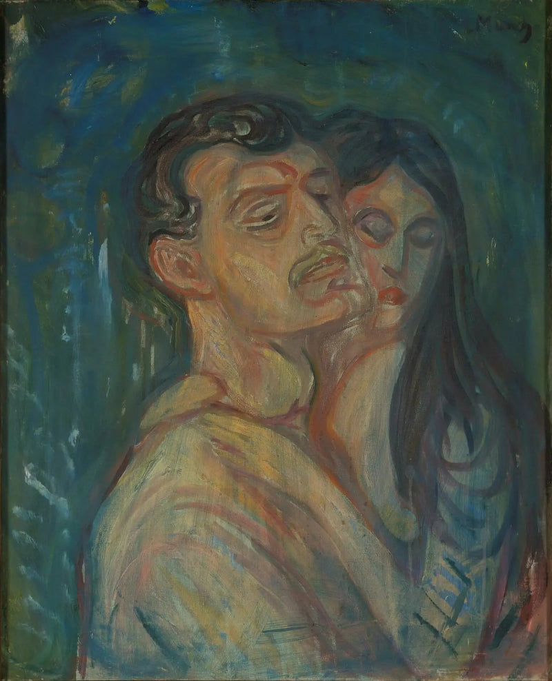 Cabeça contra cabeça - Edvard Munch