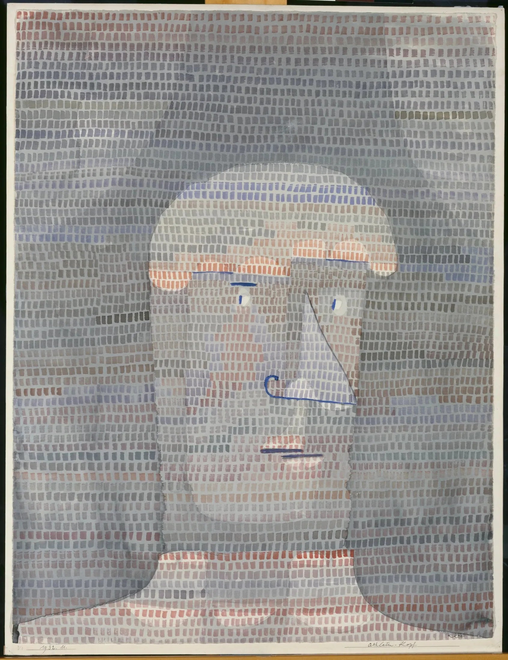Tête d'athlète - Paul Klee image 1 reproduction de peinture à l’huile