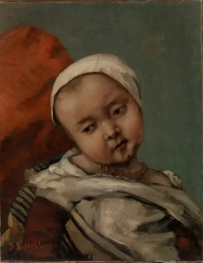Cabeça de criança - Gustave Courbet