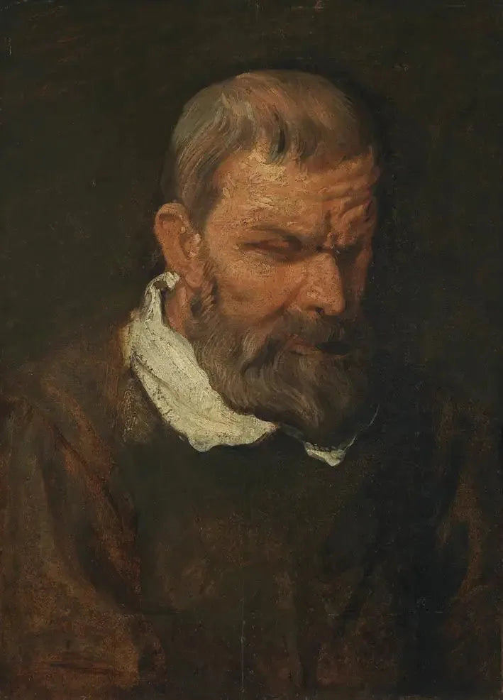 Cabeça de estudo de um apóstolo - Antoine van Dyck