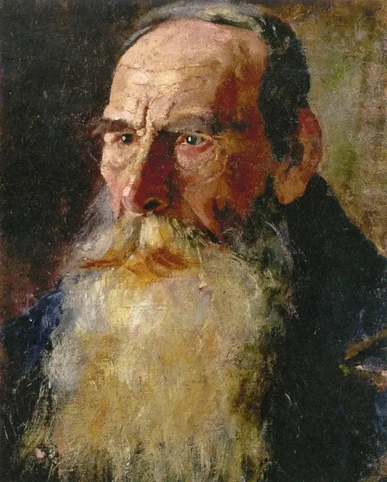 Cabeça de homem barbudo - Edvard Munch