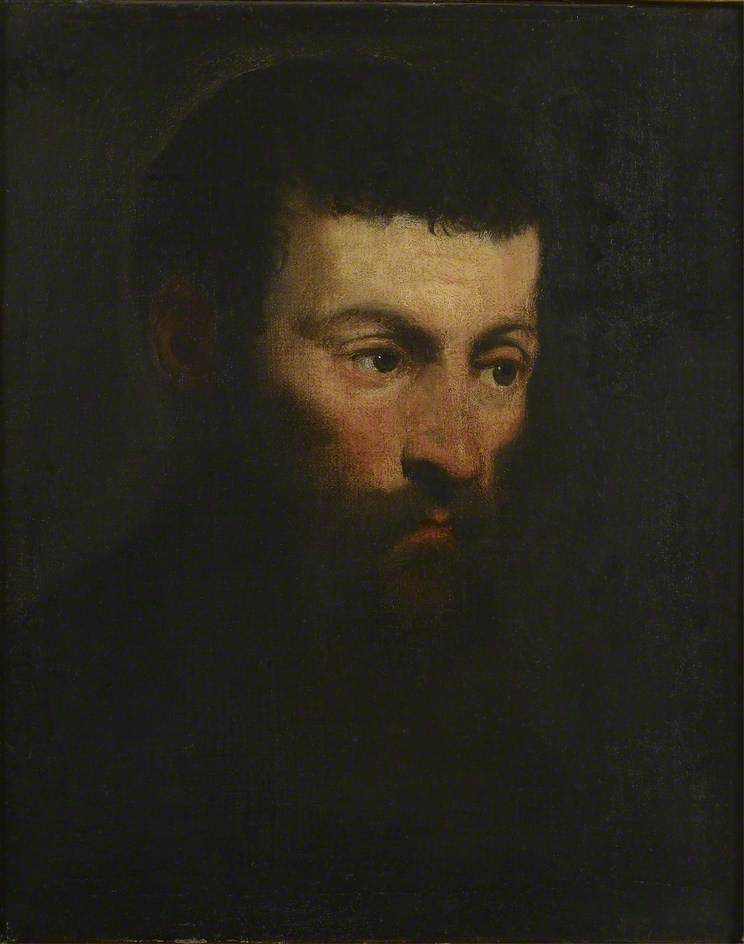 Cabeça de homem barbudo - Jacopo Tintoretto