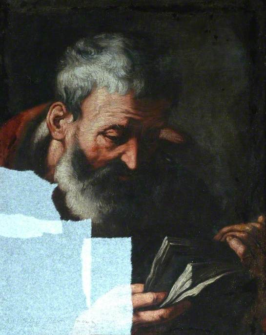 Tête d'un apôtre - Bernardo Strozzi image 1 copie de tableau peinte à la main