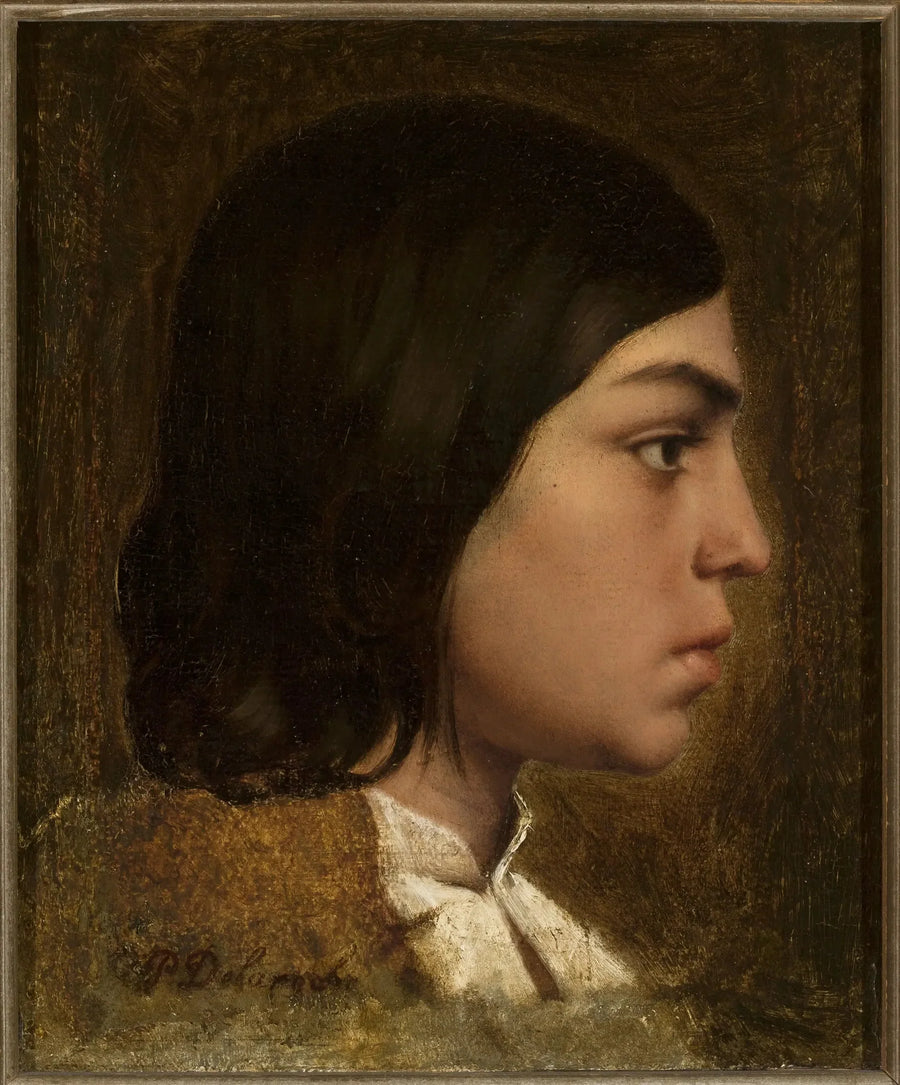 Cabeça de um menino. - Paul Delaroche