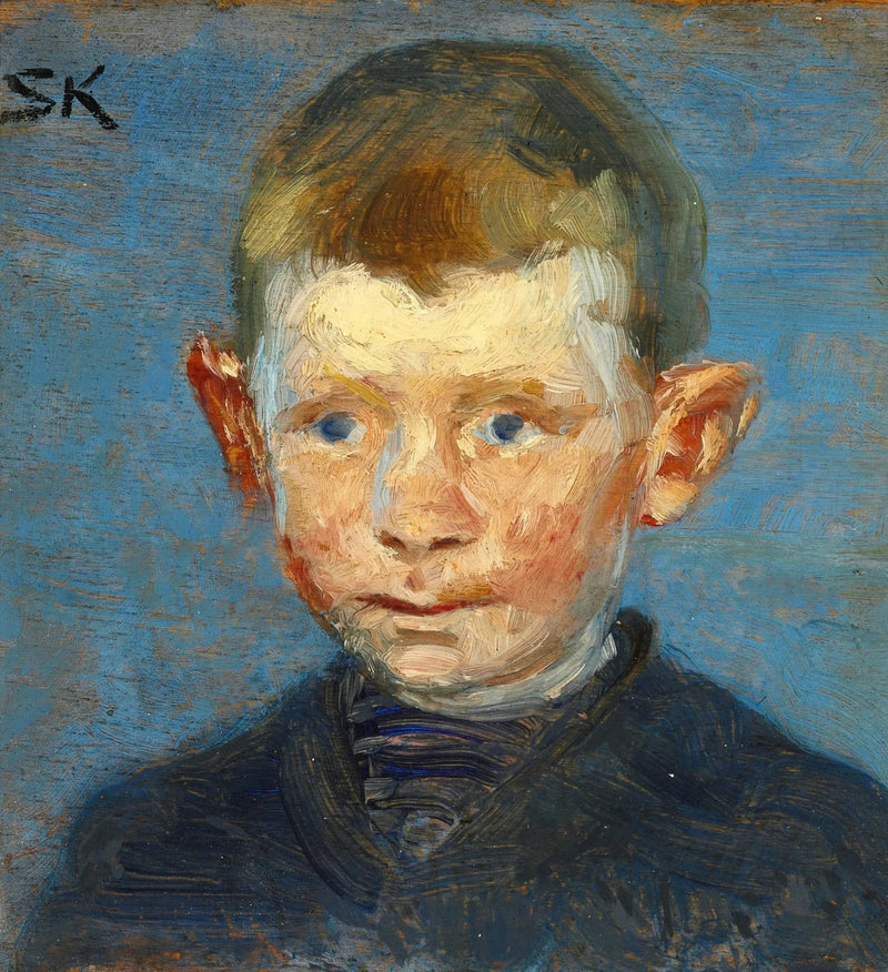 Cabeça de um menino - Peder Severin Krøyer