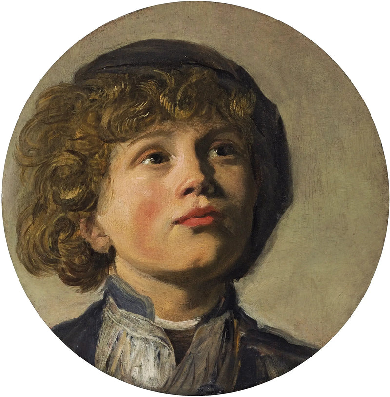 Cabeça de um menino usando boina - Frans Hals