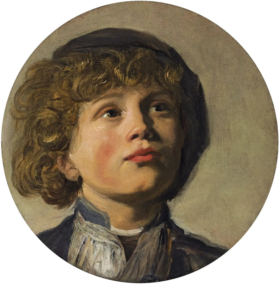 Cabeça de um menino usando boina - Frans Hals