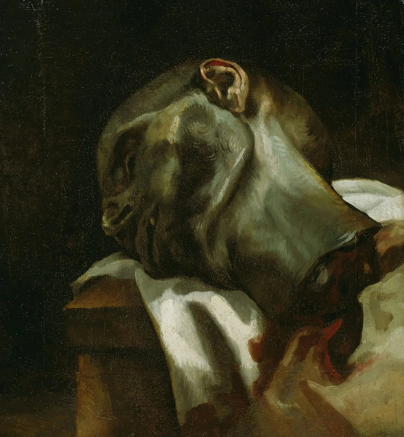 Cabeça de um homem guilhotinado - Théodore Géricault