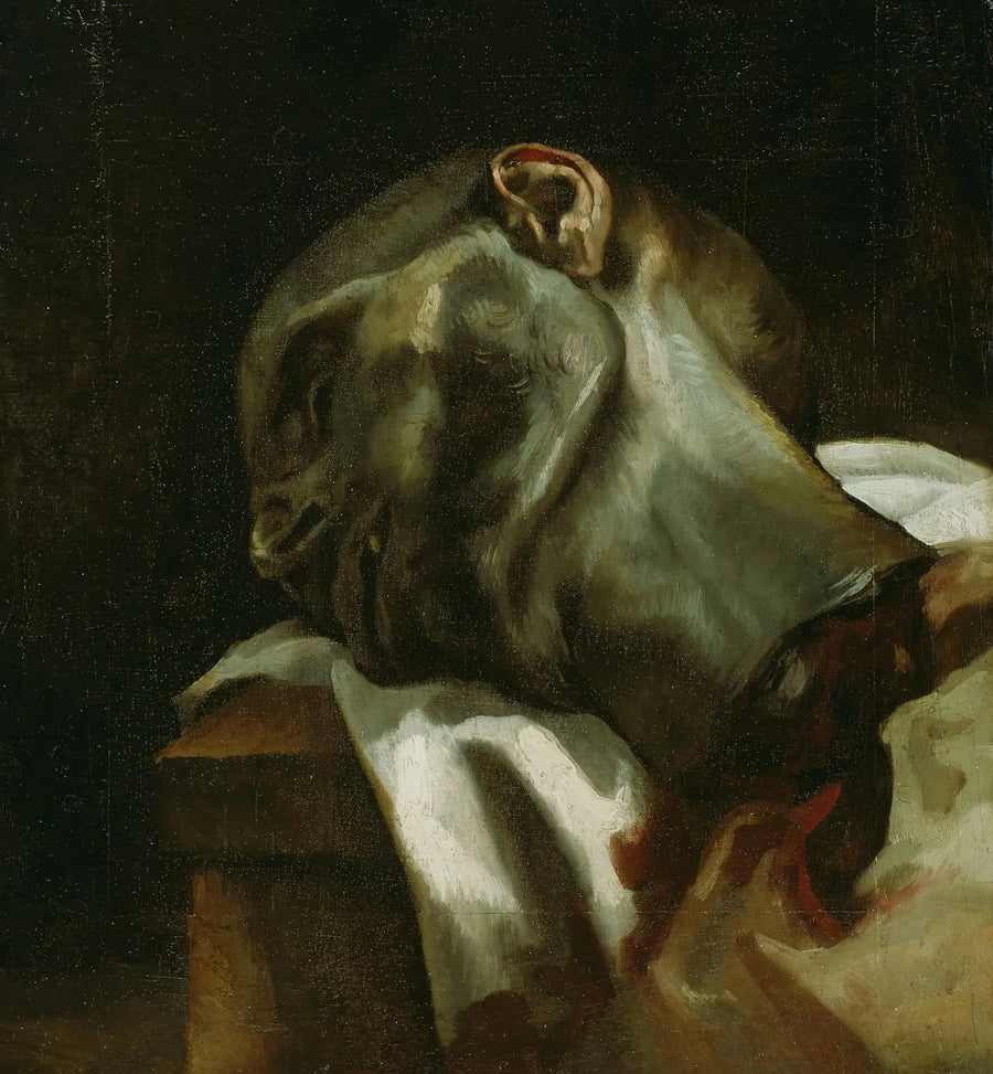 Cabeça de um homem guilhotinado - Théodore Géricault