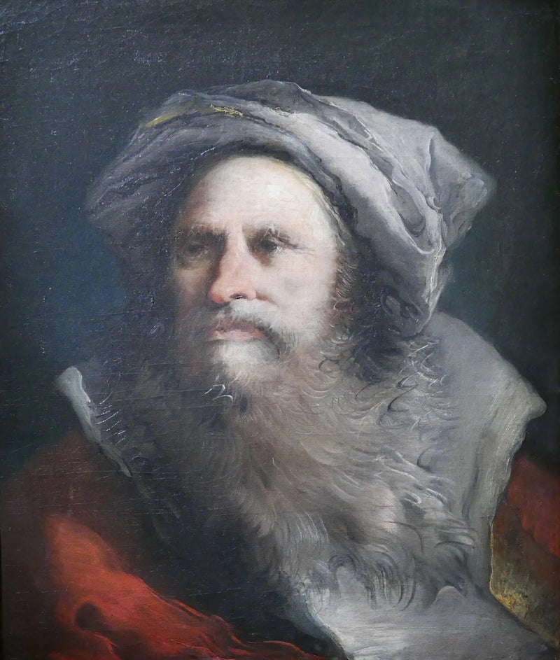 Cabeça de um oriental de barba cinza - Giovanni Battista Tiepolo