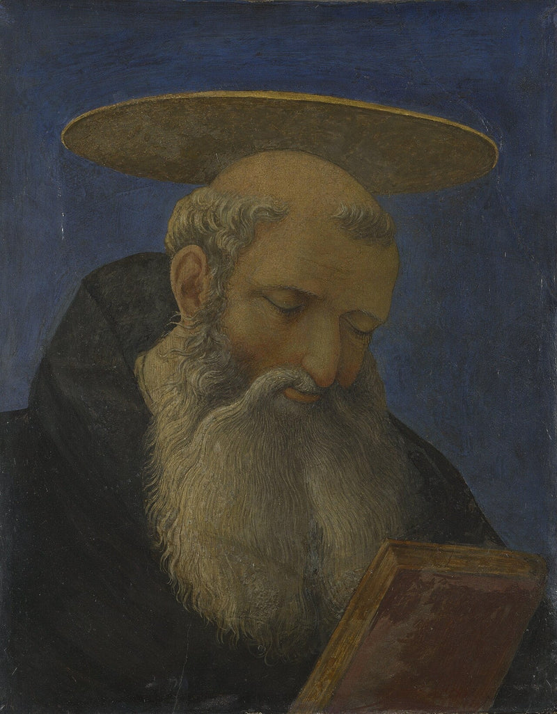 Cabeça de um santo tonsurado e barbado - Domenico Veneziano