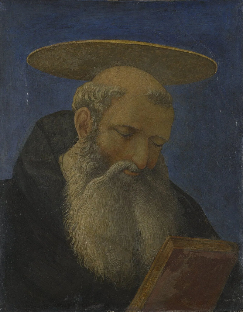 Cabeça de um santo tonsurado e barbado - Domenico Veneziano