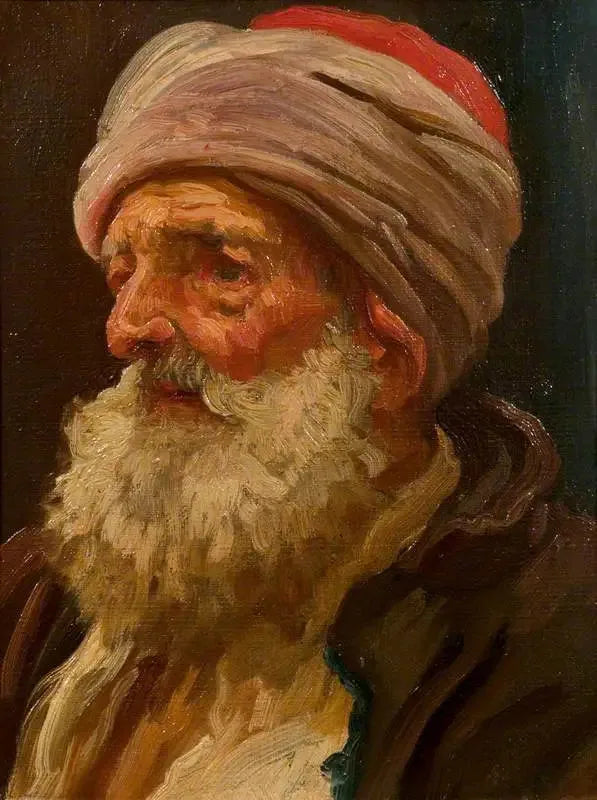 Cabeça de um velho árabe - Frederic Leighton