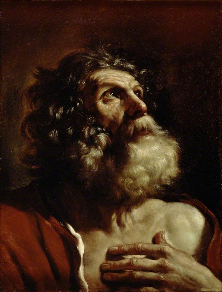 Cabeça de um homem idoso - Guercino