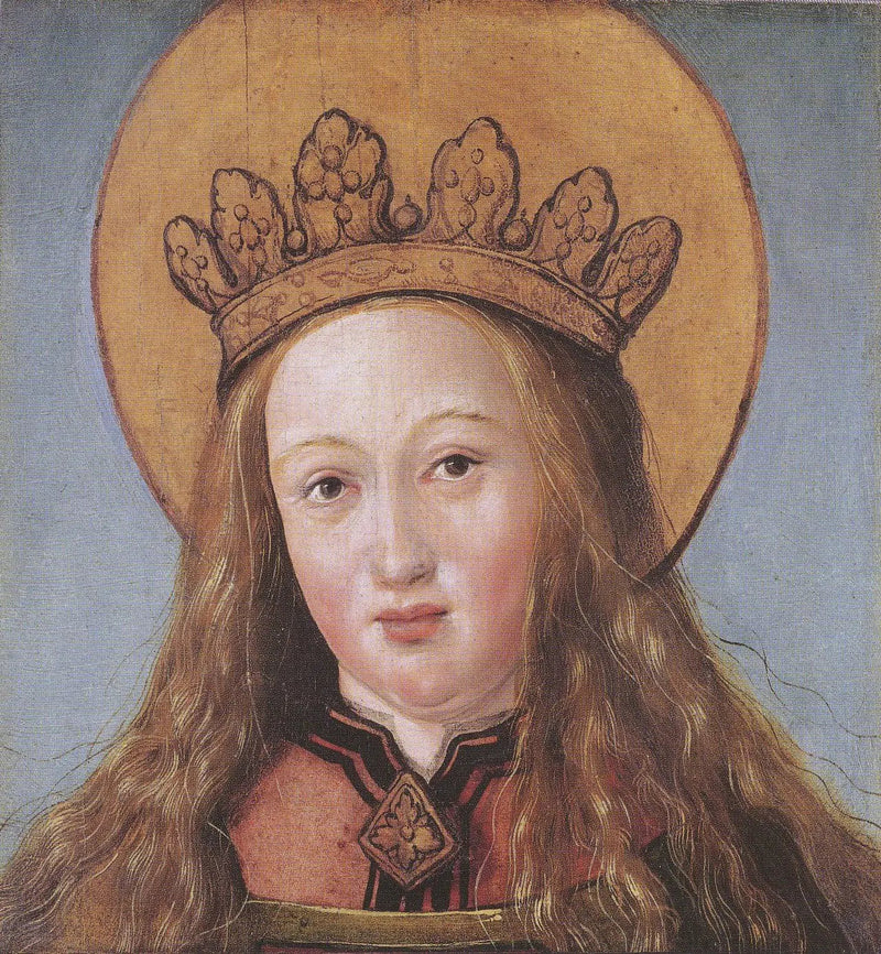 Cabeça de uma santa - Hans Holbein, o Jovem
