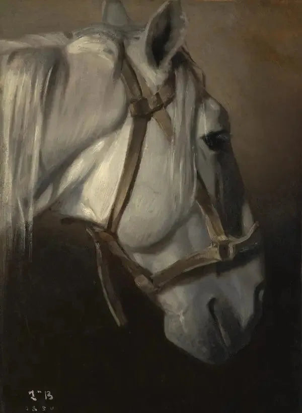 Cabeça de cavalo branco - Léon Bonnat