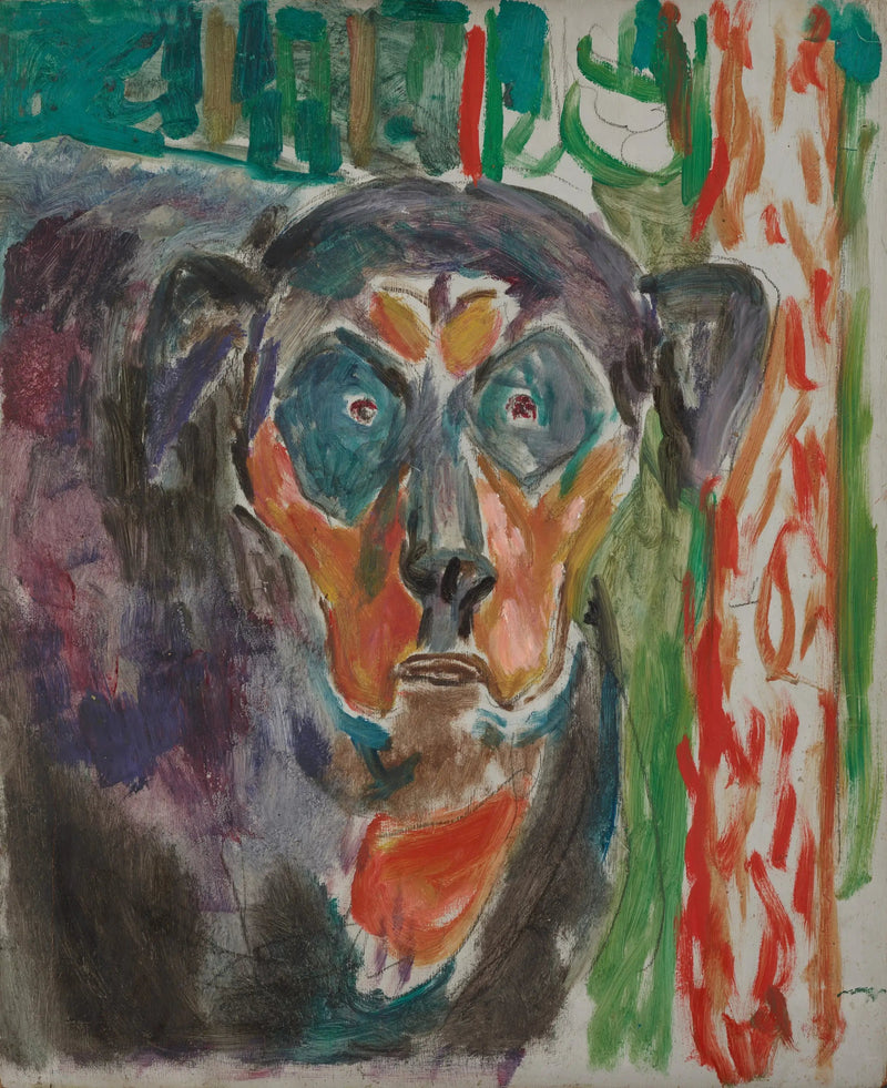 Cabeça de cachorro - Edvard Munch