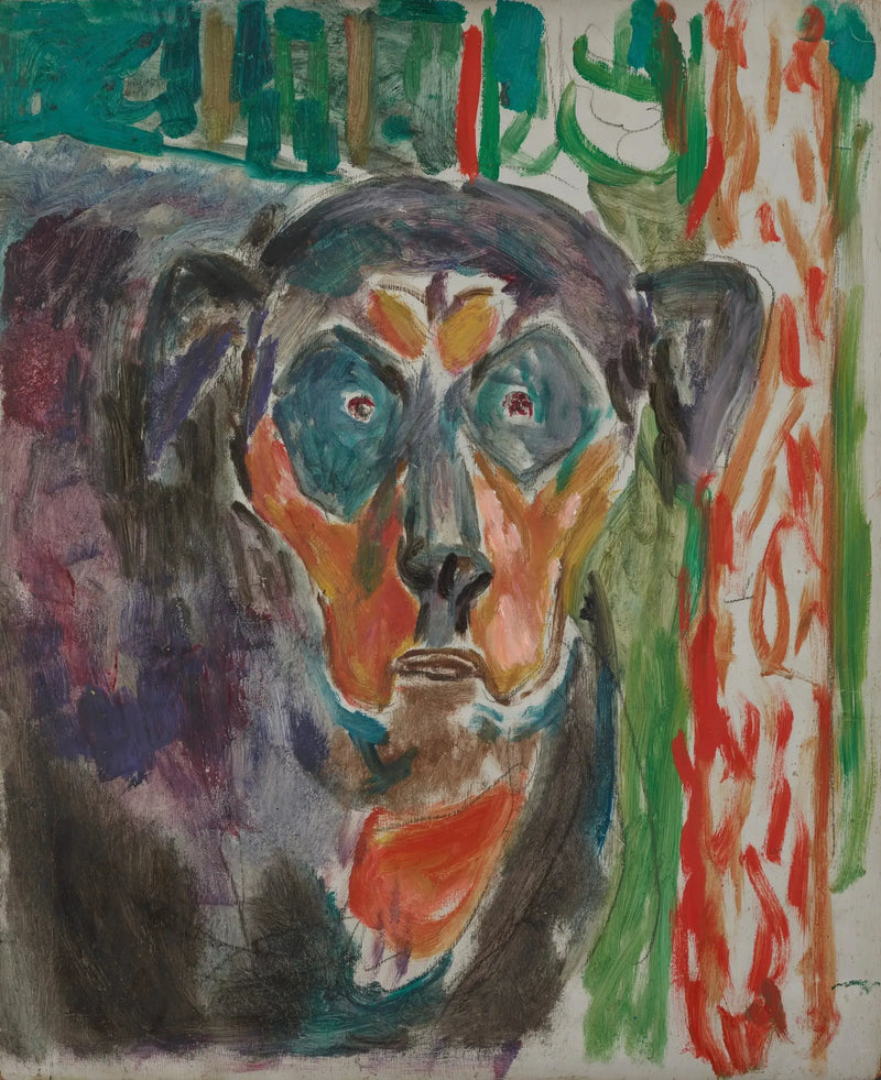 Cabeça de cachorro - Edvard Munch