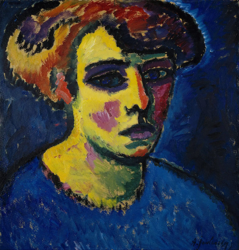 Cabeça de mulher - Alexej von Jawlensky