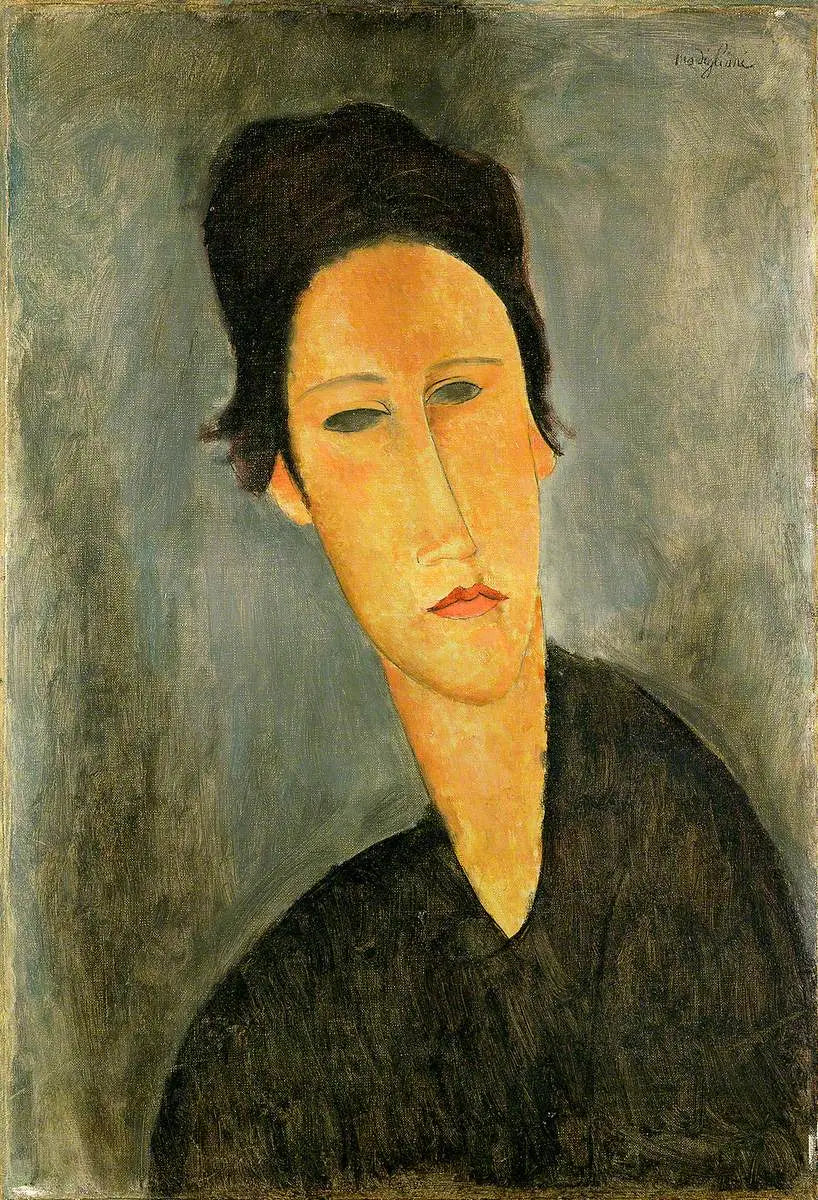 Cabeça de mulher (Anna Zborowska) - Amedeo Modigliani