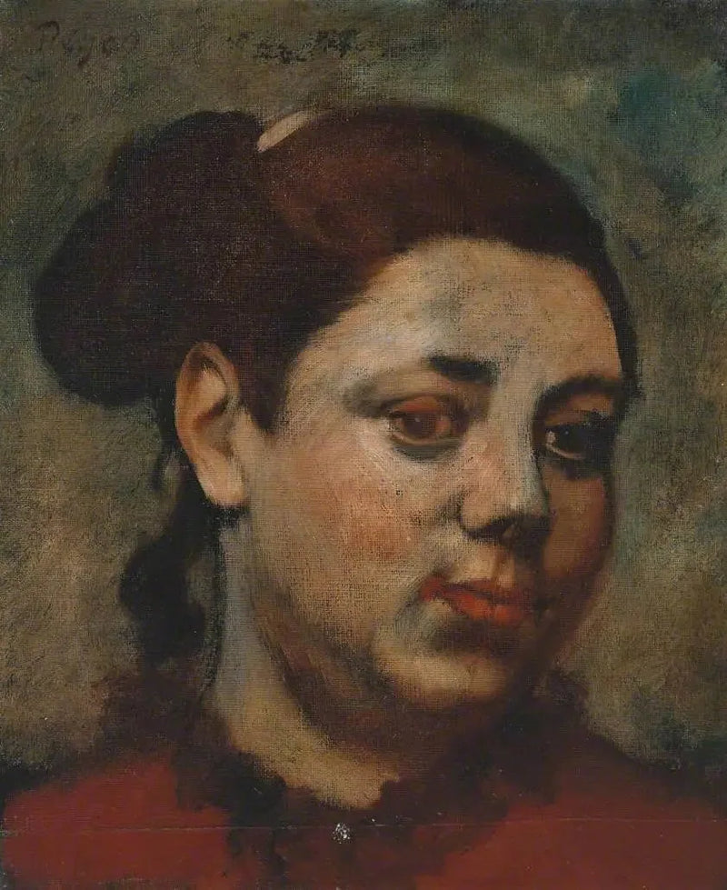 Cabeça de mulher - Edgar Degas