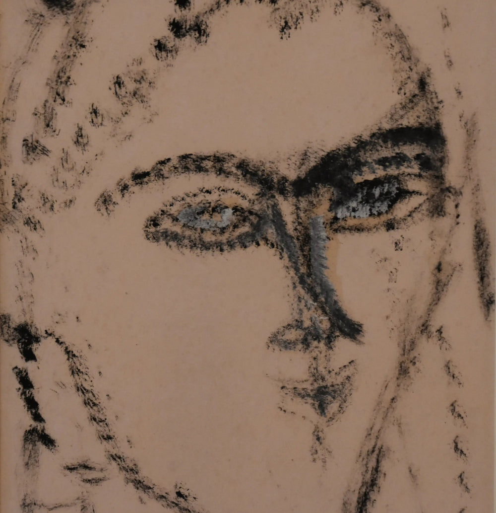 Reproduction du tableau « Tête de femme. Kiki ? - Amedeo Modigliani » par Alpha Reproduction en peinture à l’huile