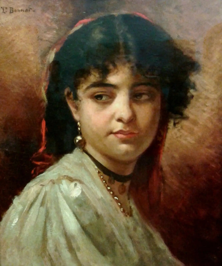 Cabeça de mulher - Léon Bonnat