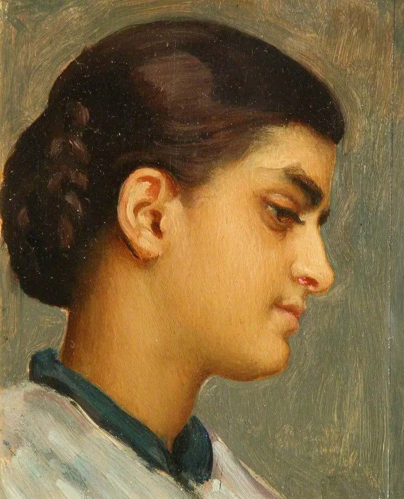 Cabeça de menina espanhola - Frederic Leighton