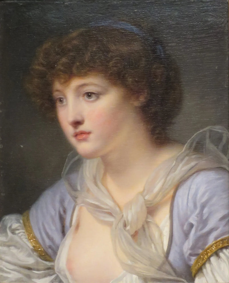 Cabeça de menina - Jean-Baptiste Greuze