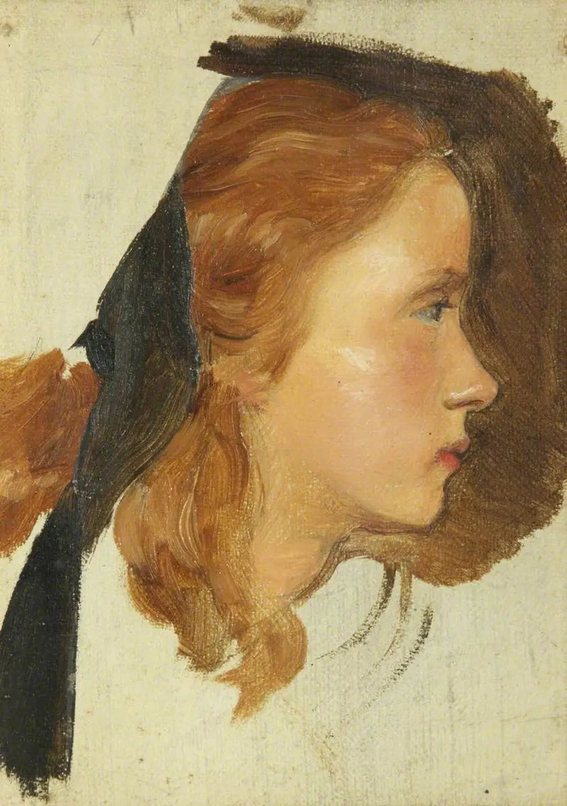 Cabeça de menina - John Everett Millais