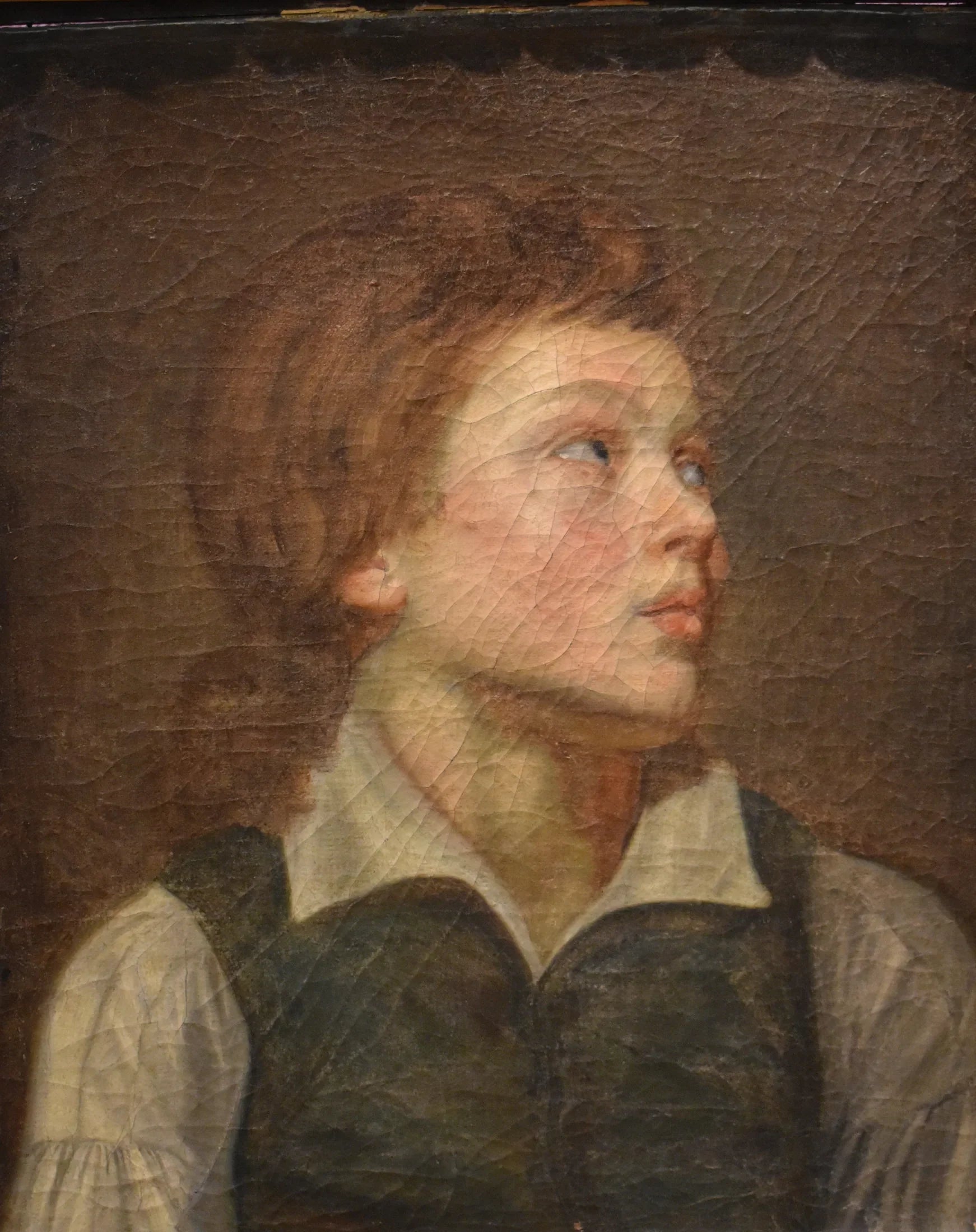 Tête de garçonnet - Jean-Baptiste Greuze image 1 copie de tableau peinte à la main