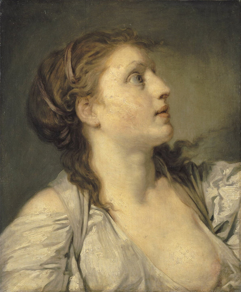 Cabeça de jovem garota - Jean-Baptiste Greuze