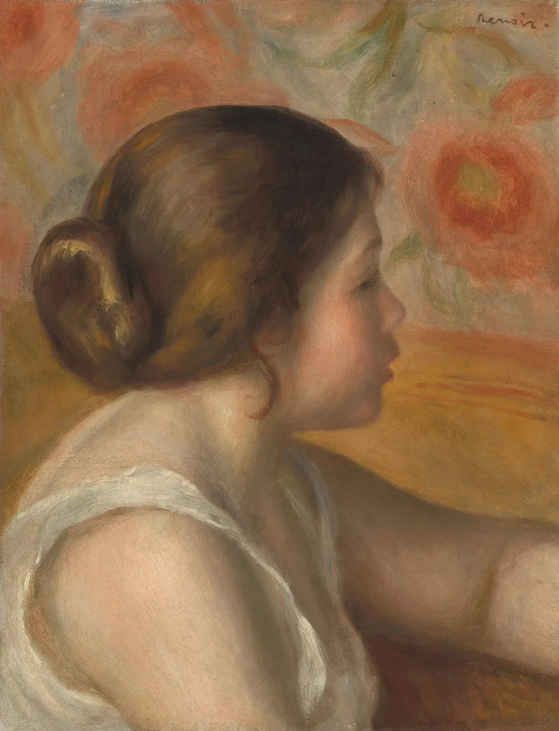 Cabeça de jovem mulher - Pierre-Auguste Renoir