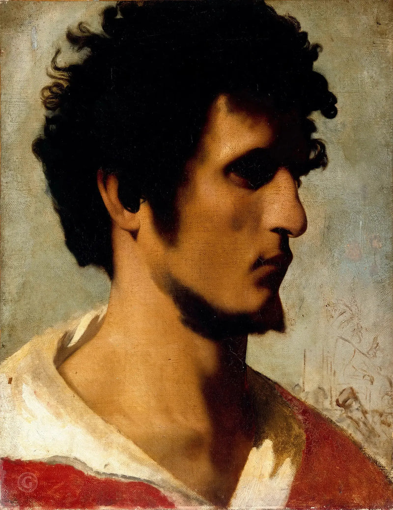 Cabeça de camponês da campanha romana - Jean-Léon Gérôme