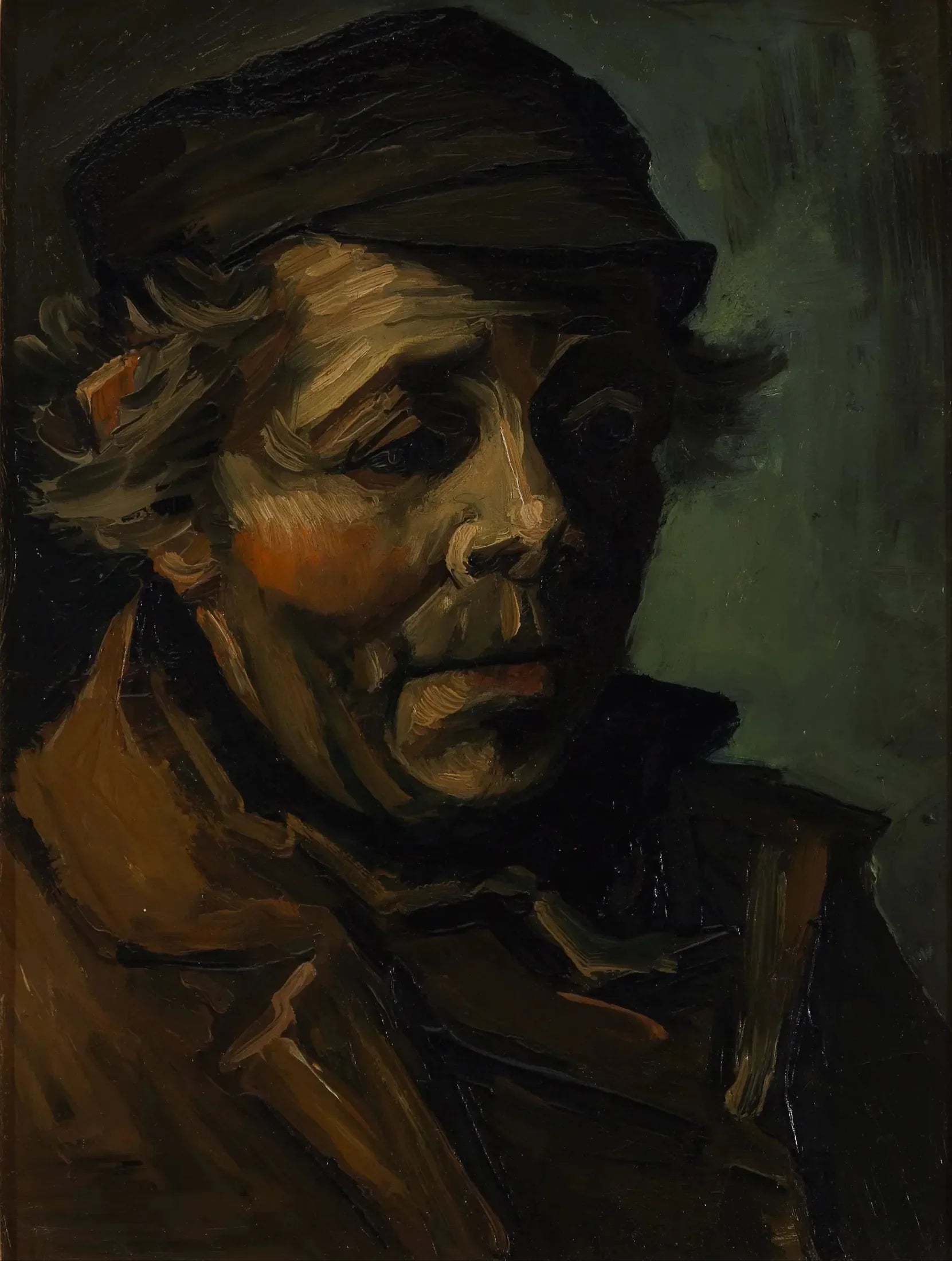 Tête de paysan - Vincent van Gogh image 1 tableau peint à l’huile sur toile