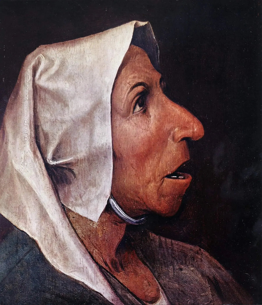 Cabeça de camponesa - Pieter Brueghel, o Velho