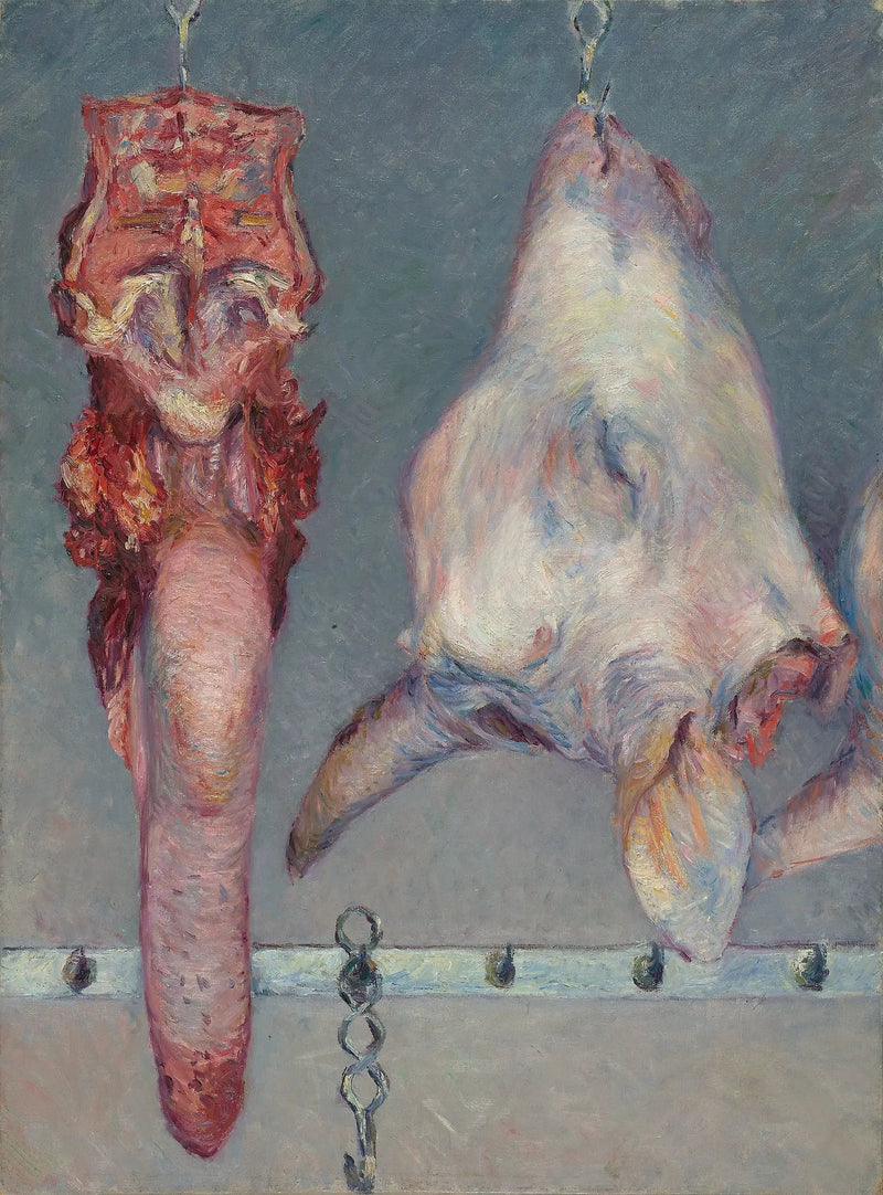 Cabeça de vitela e língua de boi - Gustave Caillebotte