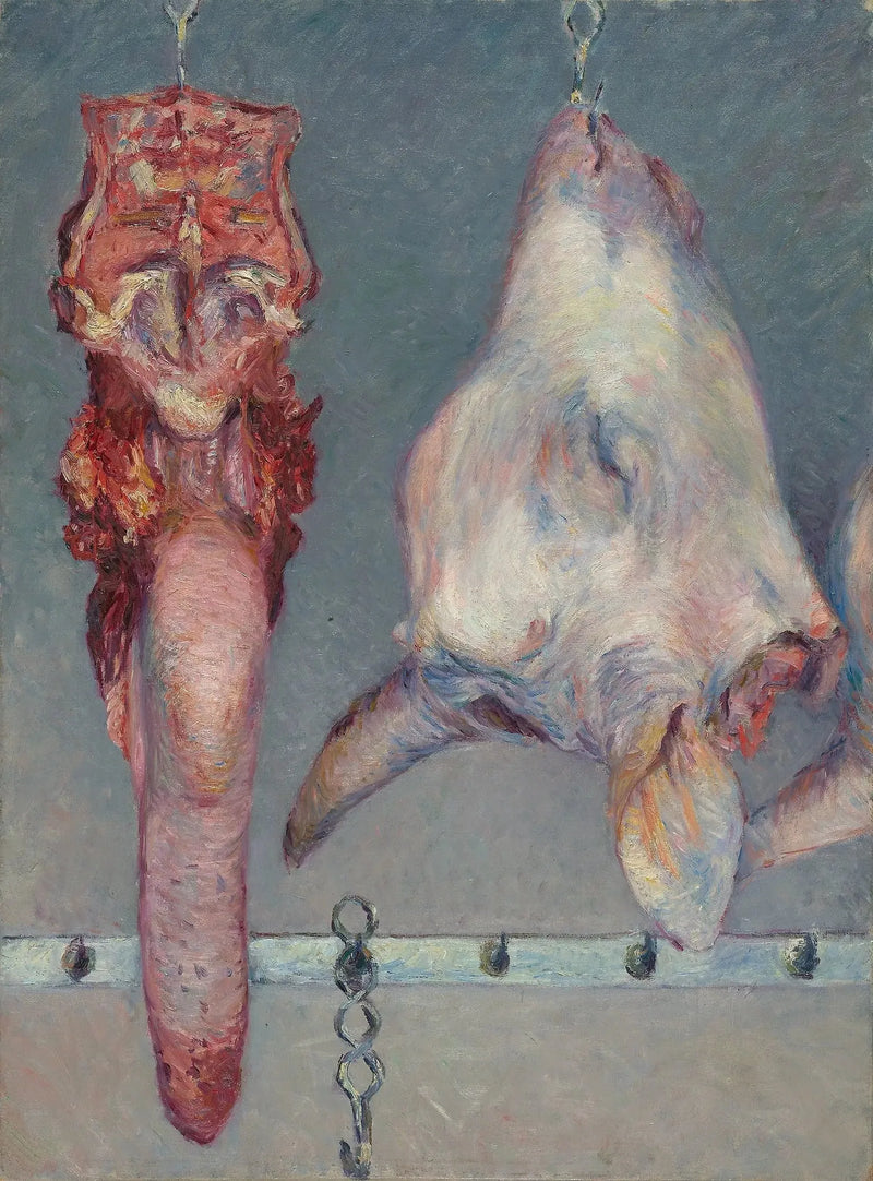 Cabeça de vitela e língua de boi - Gustave Caillebotte