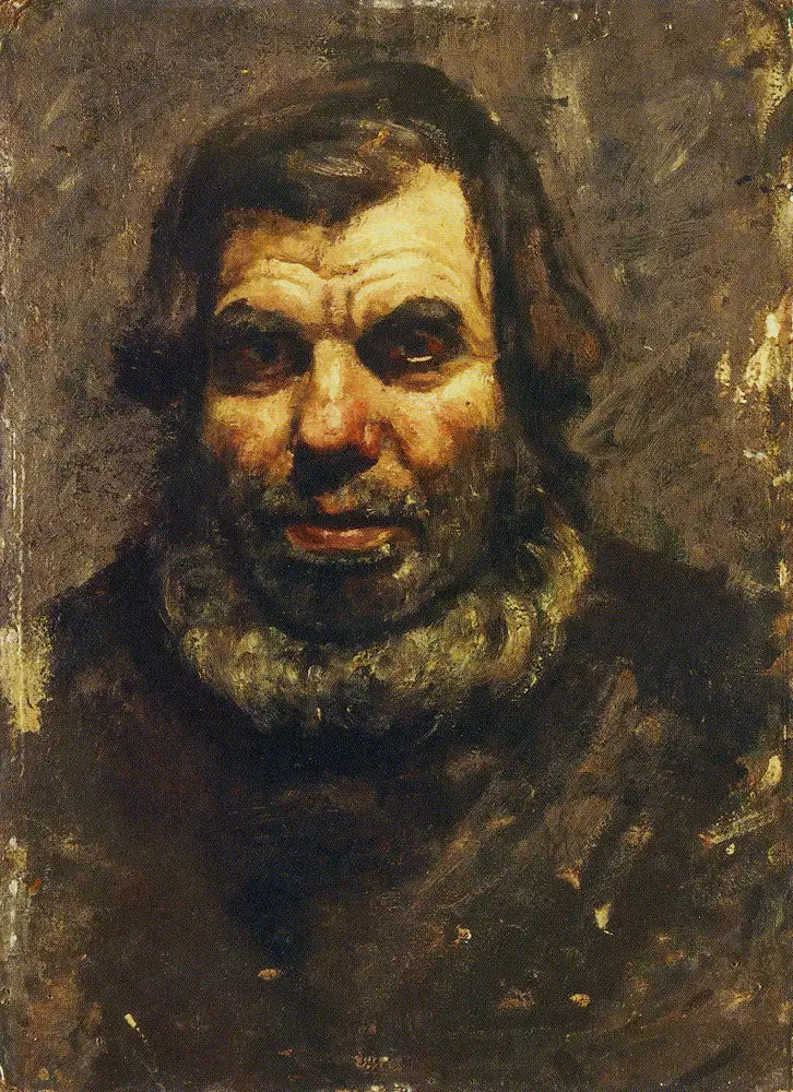 Cabeça de velho barbudo - Edvard Munch