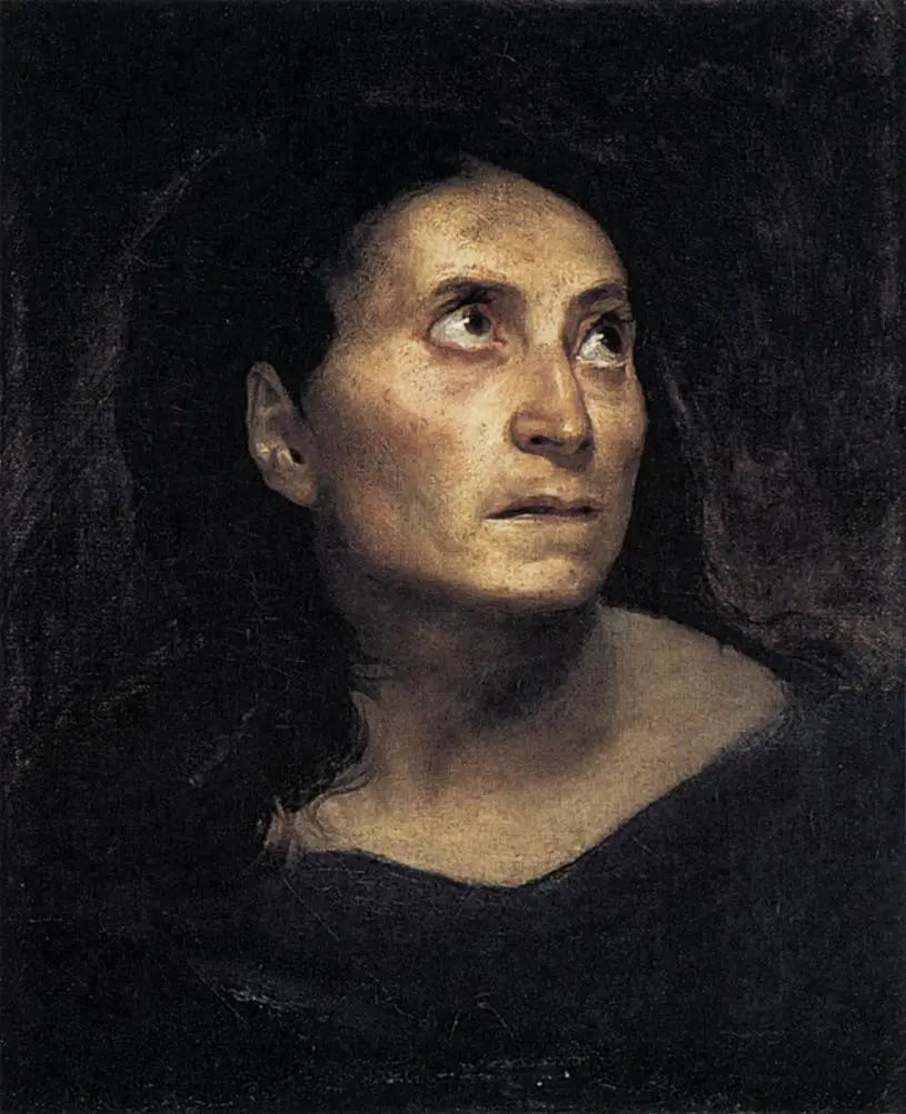Cabeça de velha - Eugène Delacroix