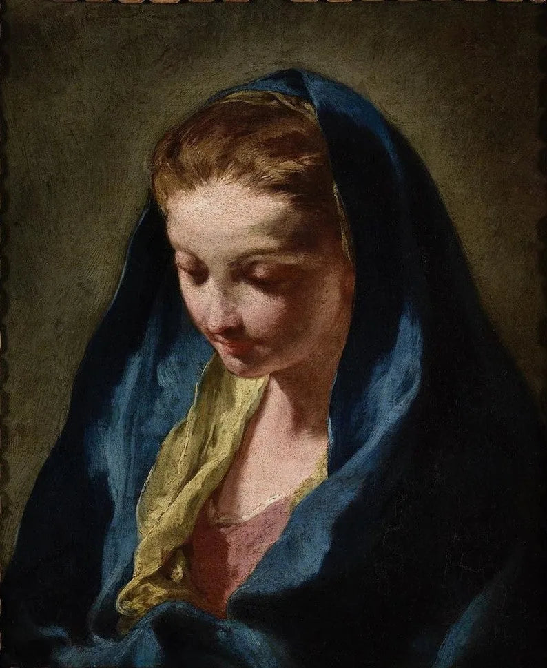 Cabeça de Virgem - Giovanni Battista Pittoni