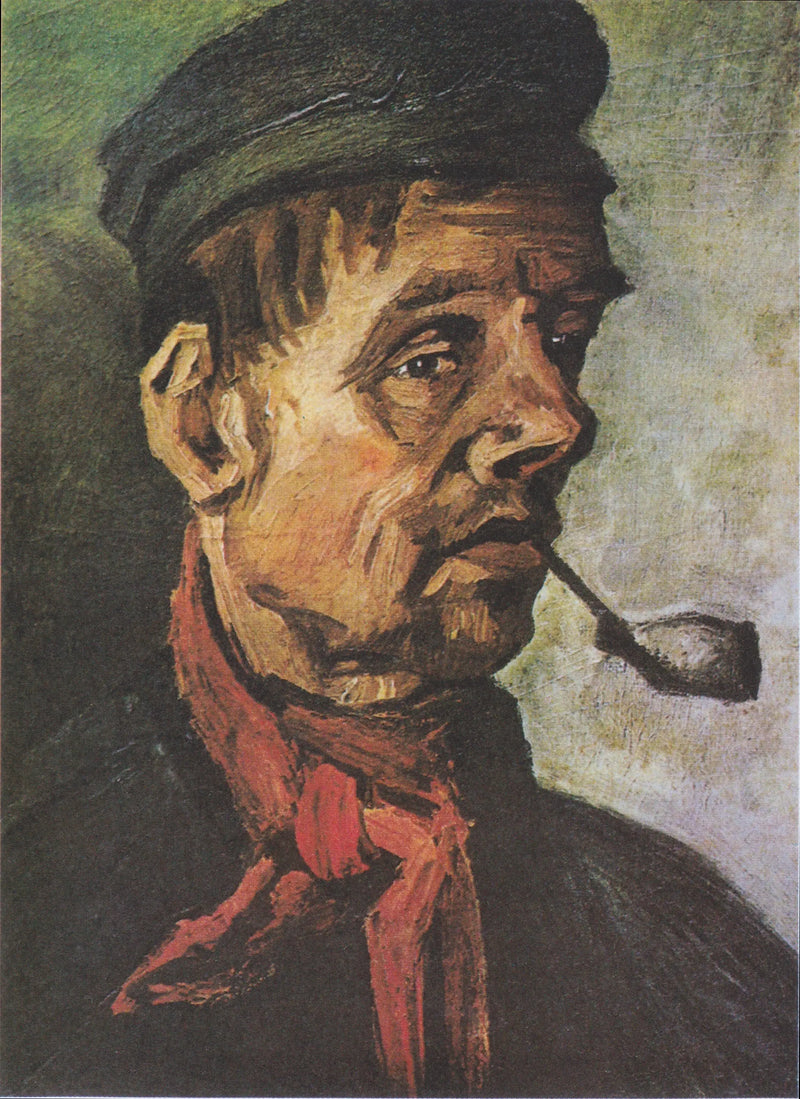 Cabeça de homem com um cachimbo - Vincent van Gogh