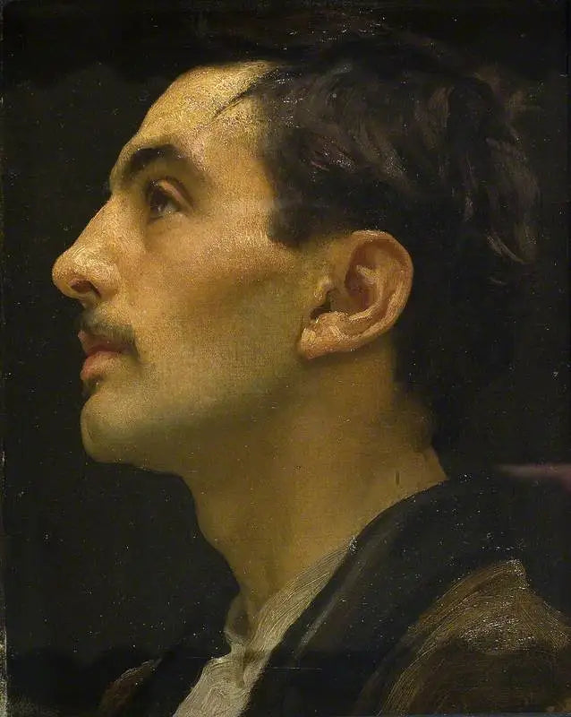 Cabeça de um manequim italiano - Frederic Leighton