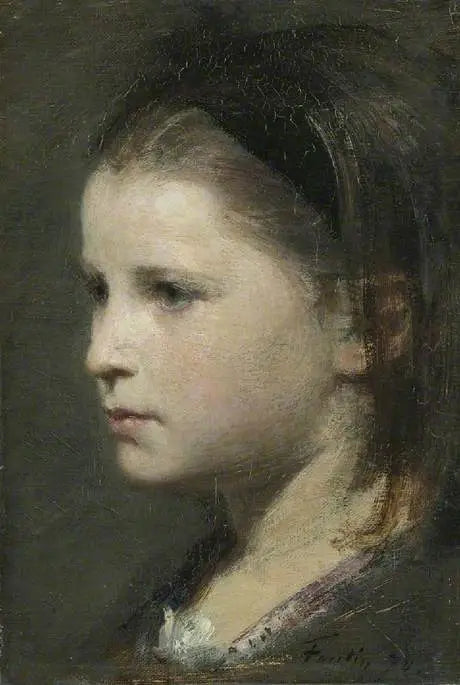 Cabeça de uma jovem - Henri Fantin-Latour