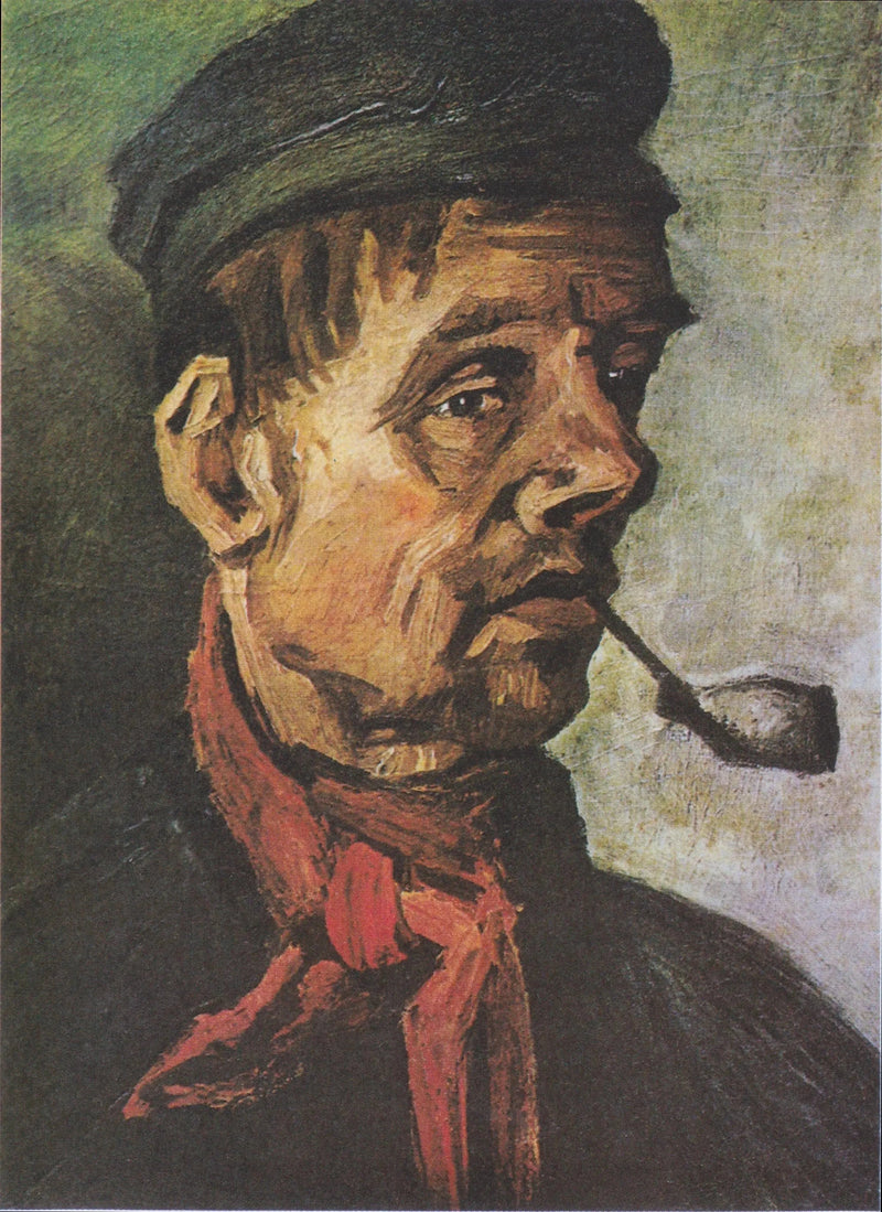 Cabeça de homem com um cachimbo - Vincent van Gogh