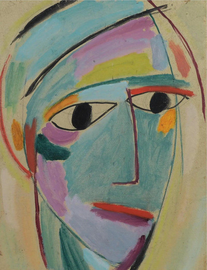 Cabeça mística: perfil de três quartos - Alexej von Jawlensky