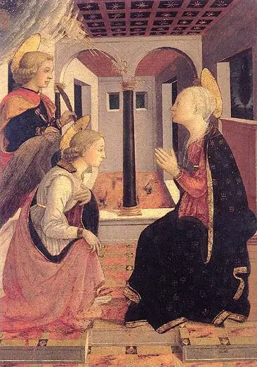 A Anunciação com São Julião - Fra Filippo Lippi