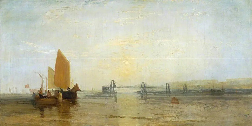 Reproduction du tableau « The Chain Pier, Brighton - J. M. W. Turner » par Alpha Reproduction en peinture à l’huile