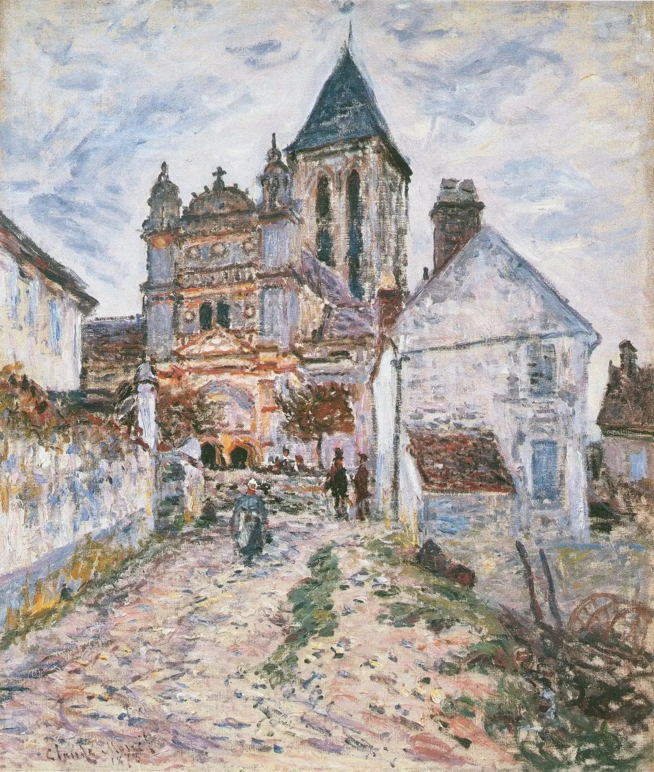 Reproduction du tableau « The Church at Vétheuil - Claude Monet » par Alpha Reproduction en peinture à l’huile